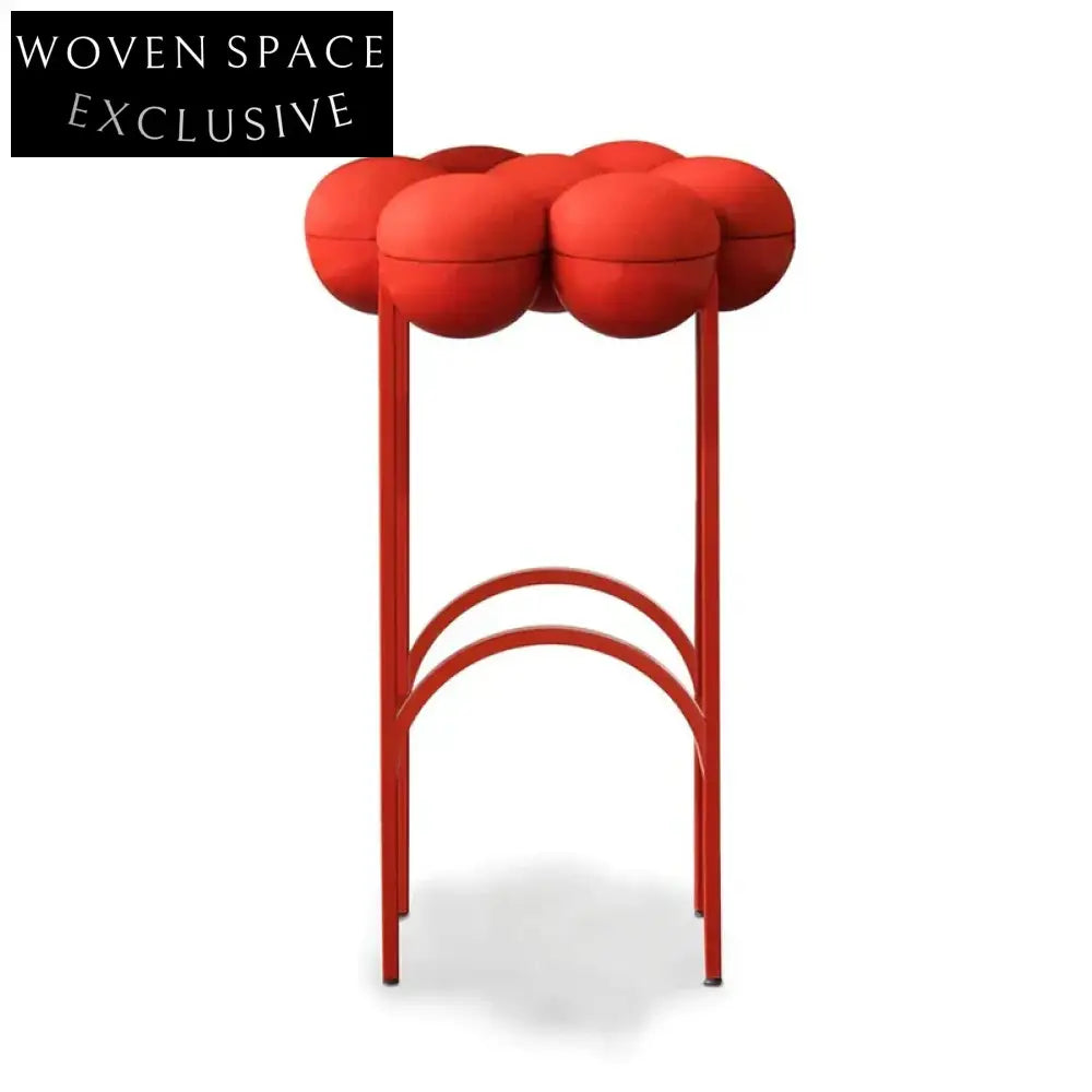 Chic Nordic Minimalist Metal Base Leisure Bar Stool for Modern Homes
