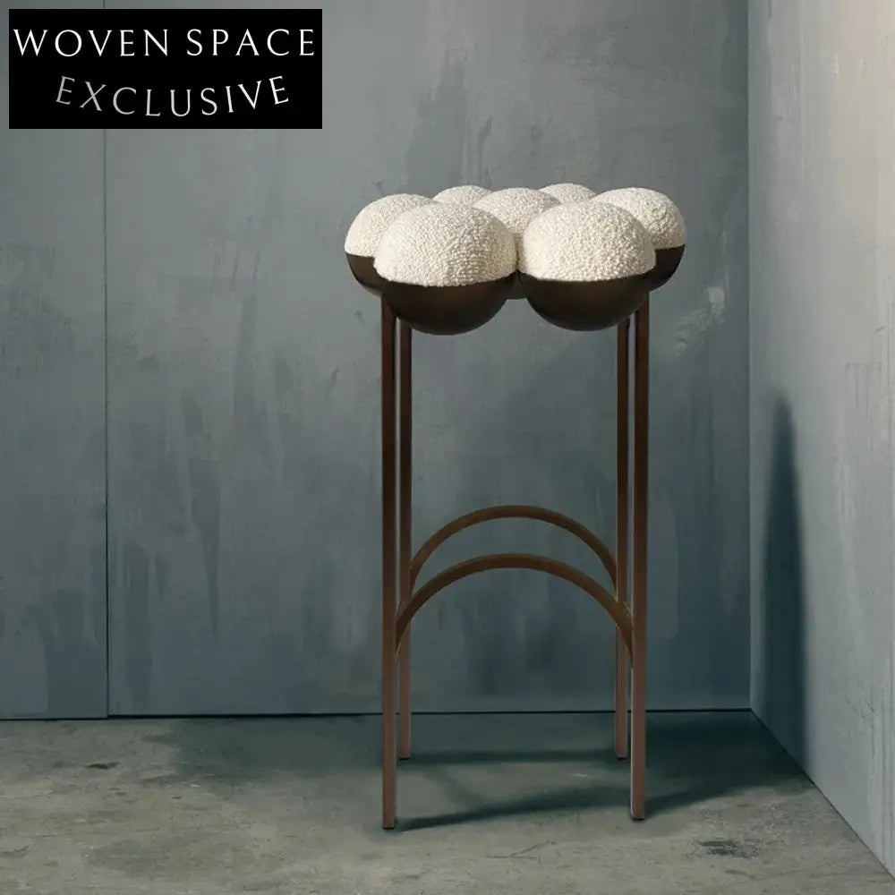 Chic Nordic Minimalist Metal Base Leisure Bar Stool for Modern Homes