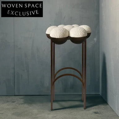 Chic Nordic Minimalist Metal Base Leisure Bar Stool for Modern Homes