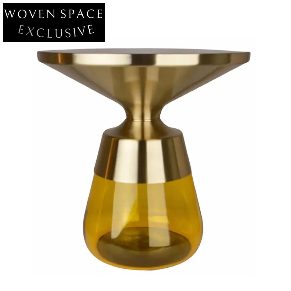 Chic Nordic Modern Glass Metal Coffee Table Set for Living Room