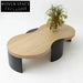 Chic Nordic Modern Peanut-Shaped MDF Living Room Center Coffee Table