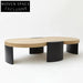 Chic Nordic Modern Peanut-Shaped MDF Living Room Center Coffee Table