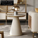 Chic Nordic Modern Round Sintered Stone Nesting Coffee Table Set