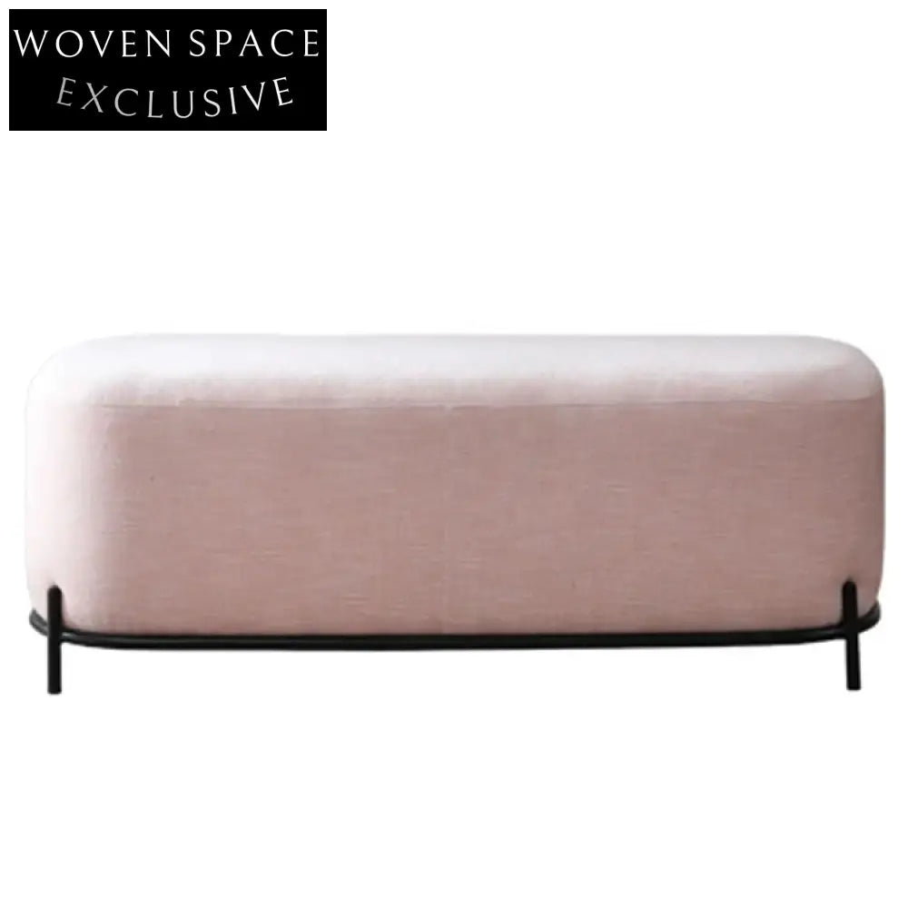 Chic Nordic Modern Upholstered Living Room Ottoman Bench, Sofa, Stool