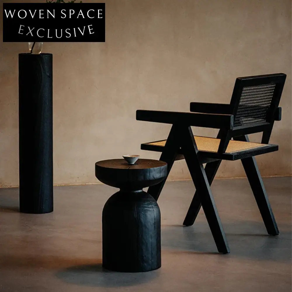 Chic Nordic Pinewood Round Accent Table, Versatile Modern Side Table