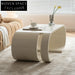 Chic Nordic Plywood White Coffee Table for Modern Living Room Spaces