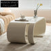 Chic Nordic Plywood White Coffee Table for Modern Living Room Spaces