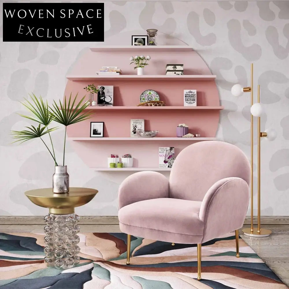 Chic Nordic Round Gold Stainless Steel Glass Top Living Room Coffee Table