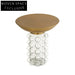 Chic Nordic Round Gold Stainless Steel Glass Top Living Room Coffee Table