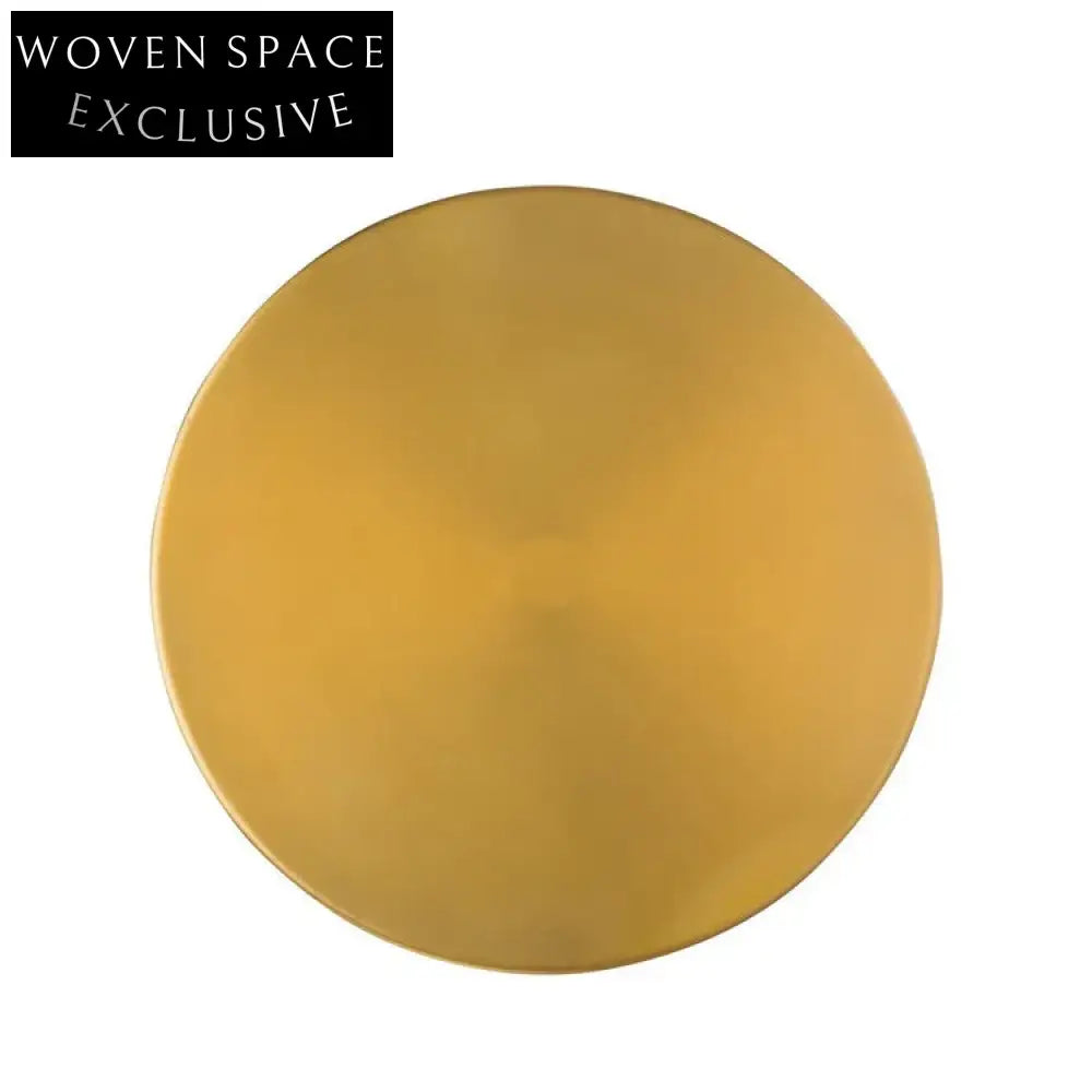 Chic Nordic Round Gold Stainless Steel Glass Top Living Room Coffee Table