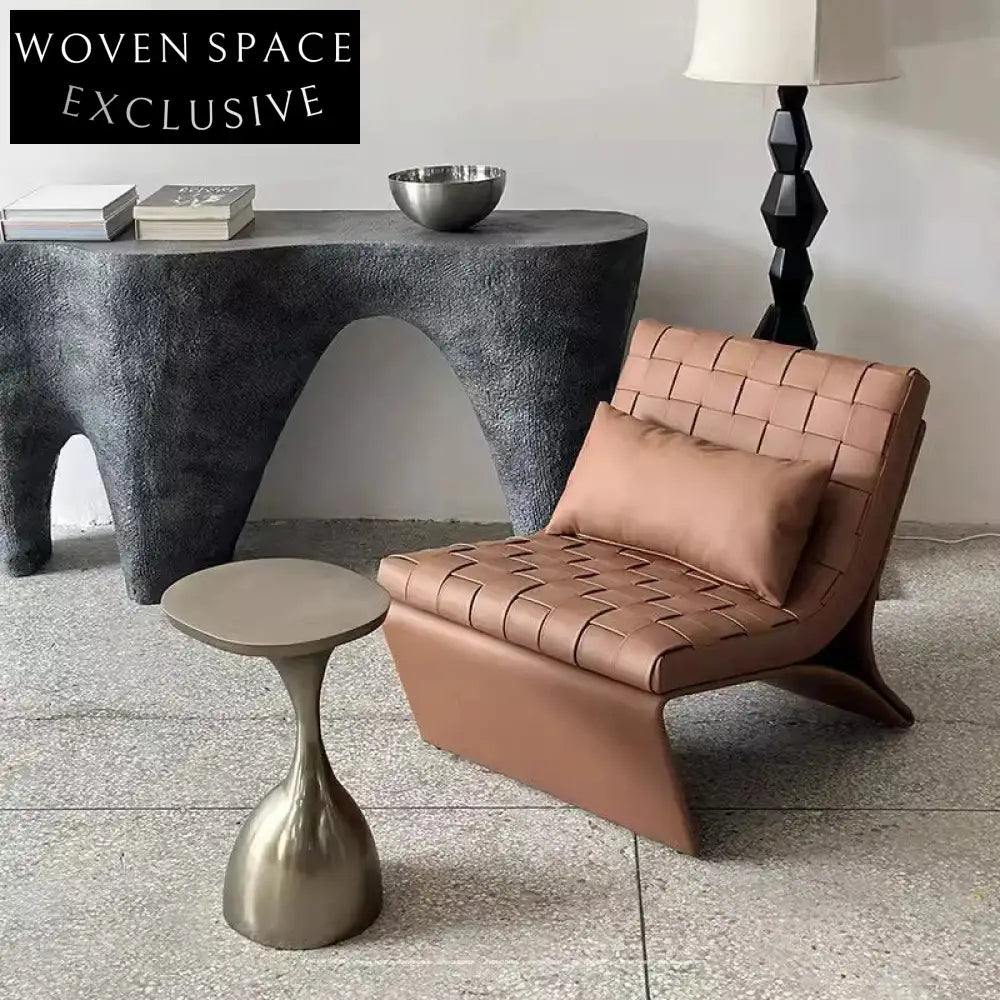 Chic Nordic Round Golden Metal Fiberglass Top Coffee Table for Living Room