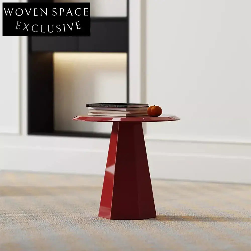 Chic Nordic Round Wooden Coffee Side Table for Modern Apartments