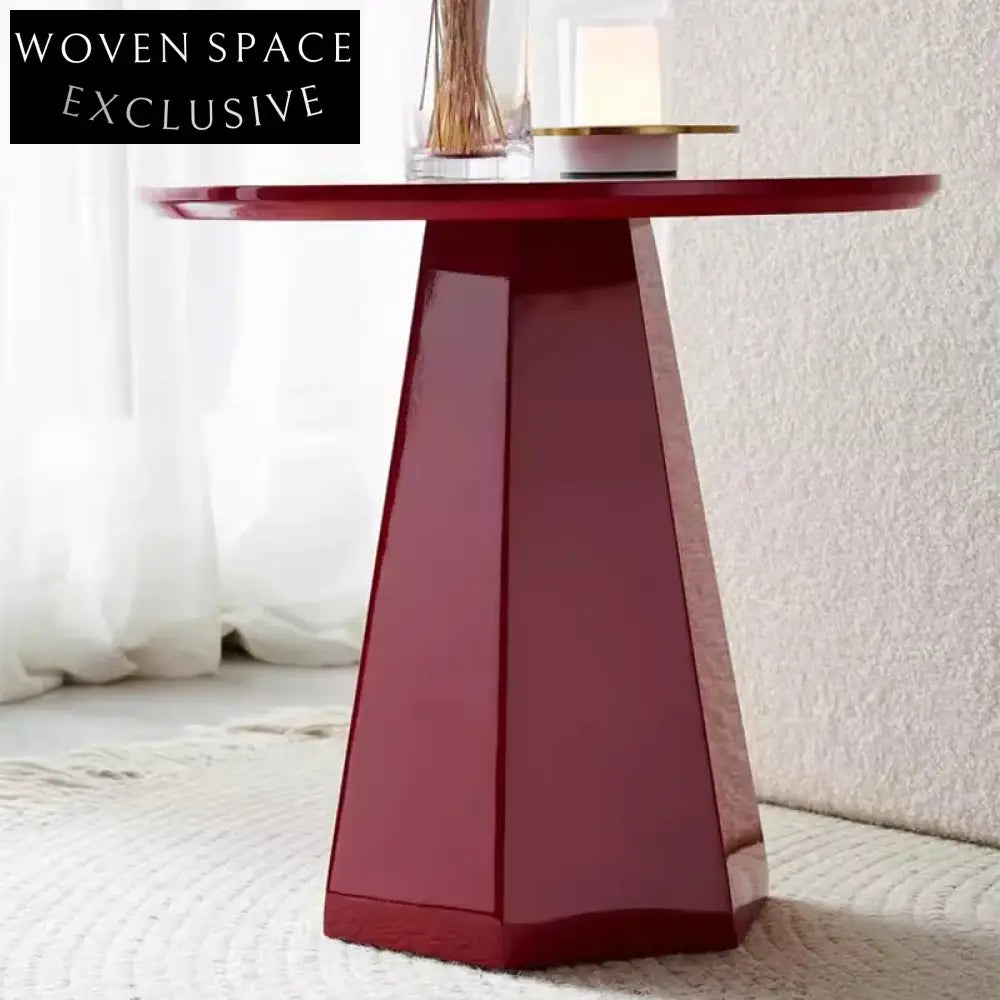 Chic Nordic Round Wooden Coffee Side Table for Modern Apartments