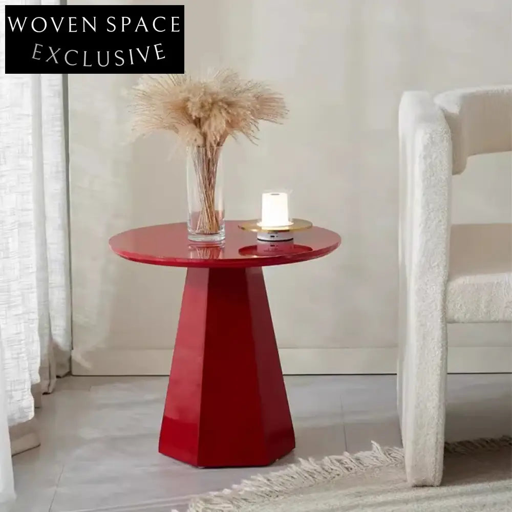 Chic Nordic Round Wooden Coffee Side Table for Modern Apartments