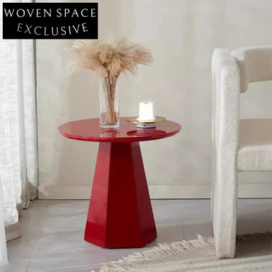 Chic Nordic Round Wooden Coffee Side Table for Modern Apartments