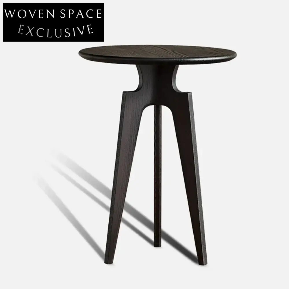 Chic Nordic Solid Ash Wood Round Compact Living Room Modern Home Coffee Table