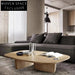 Chic Nordic Solid Wood Coffee Table with Plywood Top for Living Room