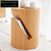 Chic Nordic Solid Wood Round Side Table for Living Room, Nightstand