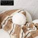 Chic Nordic Striped Jacquard Sofa Throw Pillow Cushion Cover for Stylish Home Decor