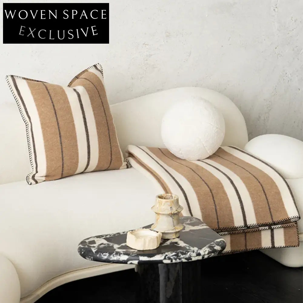 Chic Nordic Striped Jacquard Sofa Throw Pillow Cushion Cover for Stylish Home Decor
