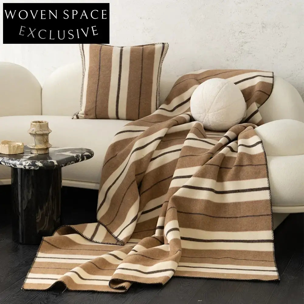 Chic Nordic Striped Jacquard Sofa Throw Pillow Cushion Cover for Stylish Home Decor