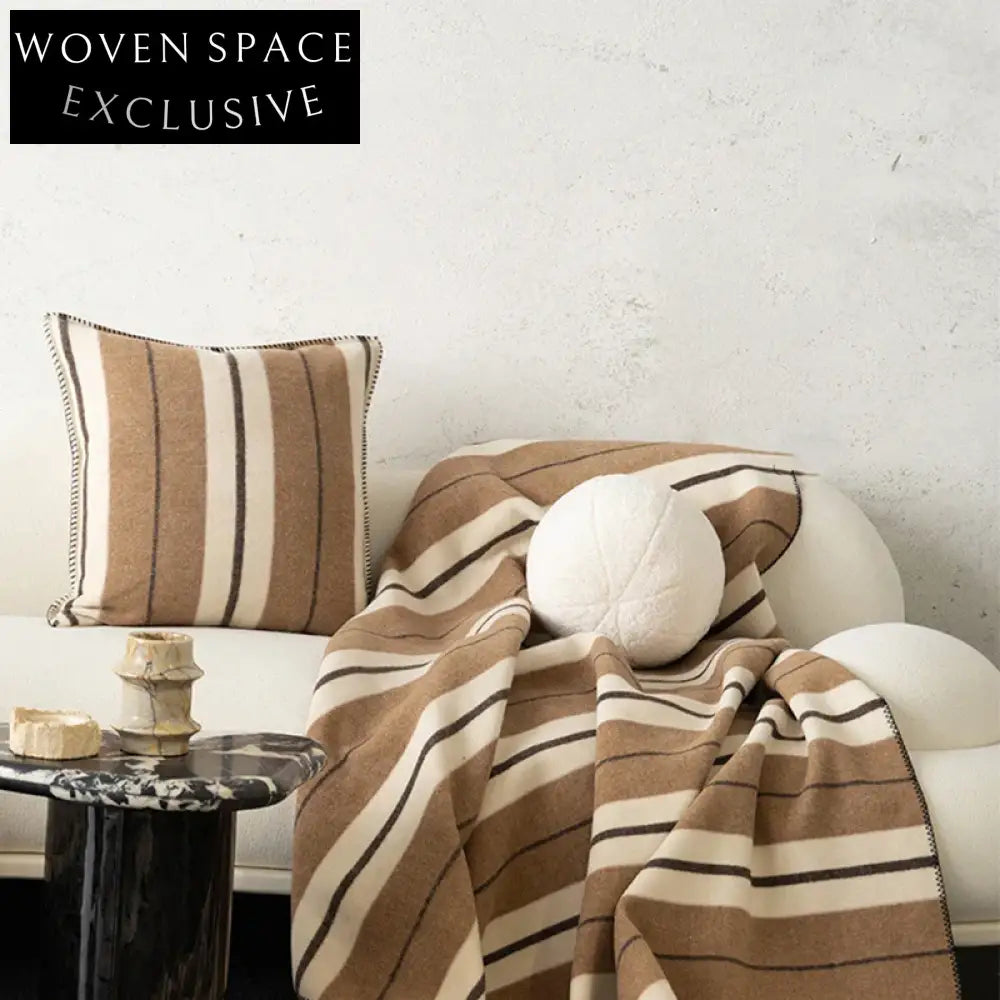 Chic Nordic Striped Jacquard Sofa Throw Pillow Cushion Cover for Stylish Home Decor