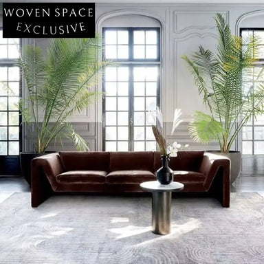 Chic Nordic Teddy Fabric Chesterfield Sofa Set with Supportive Armrests