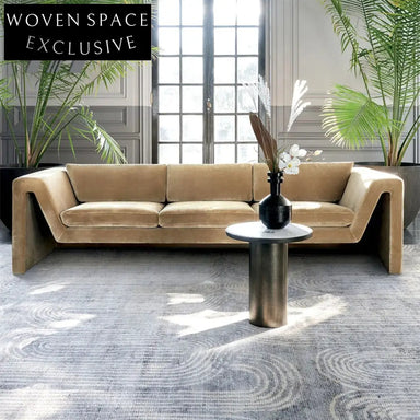 Chic Nordic Teddy Fabric Chesterfield Sofa Set with Supportive Armrests