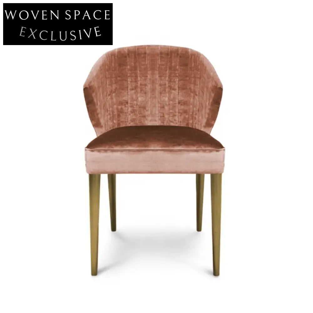 Chic Nordic Velvet Upholstered Stainless Steel Frame Kitchen Bar Stool