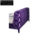 Chic Pink Velvet Tufted Upholstered King Bed Frame, Modern Wooden Design