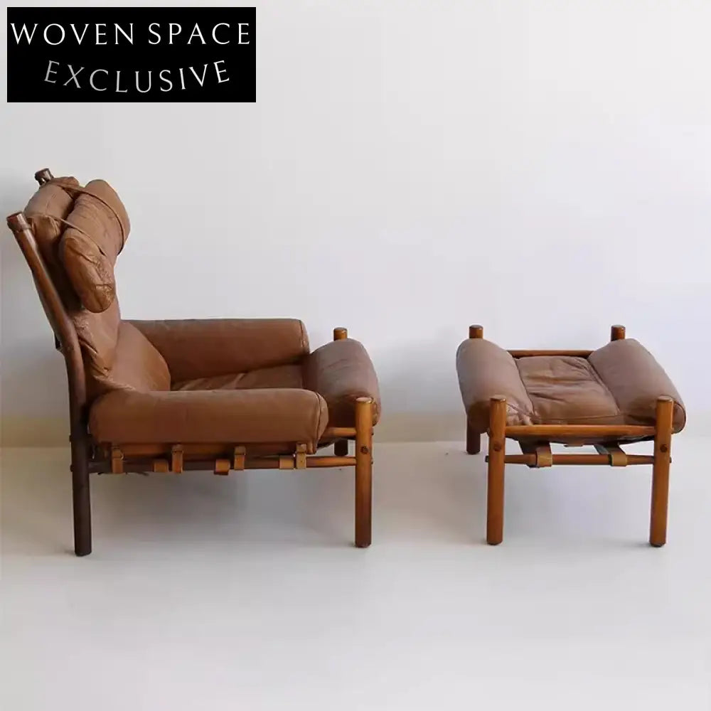 Chic Retro Microfiber Leather Ash Wood Living Room Leisure Sofa