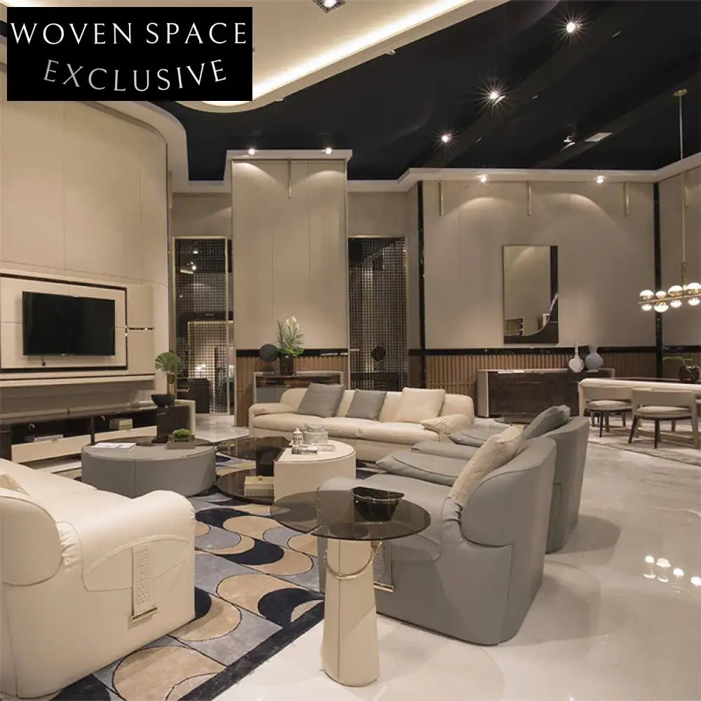 Chic Round Glass Top Coffee Table with Gold Stainless Steel Base