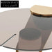 Chic Round Glass Top Coffee Table with Gold Stainless Steel Base