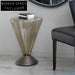 Chic Round Glass Top Coffee Table with Sturdy Metal Base Modern Design