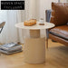 Chic Round Metal Coffee Table for Living Room, Durable Side Accent Tea Table