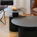 Chic Round Metal Coffee Table for Living Room, Durable Side Accent Tea Table