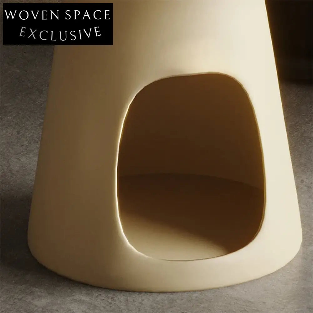 Chic Round Wood Coffee Table with Slate Top and Hidden Storage