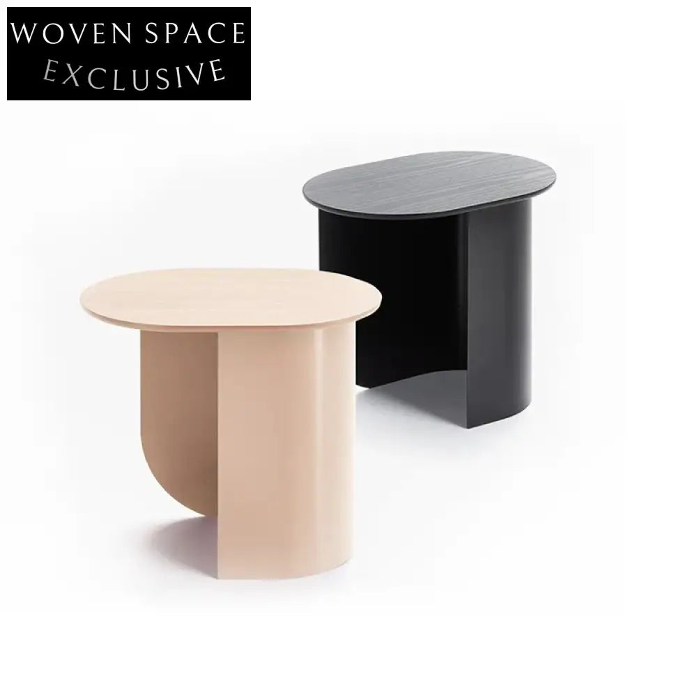 Chic Round Wooden Accent Table for Modern Living & Bedroom Spaces