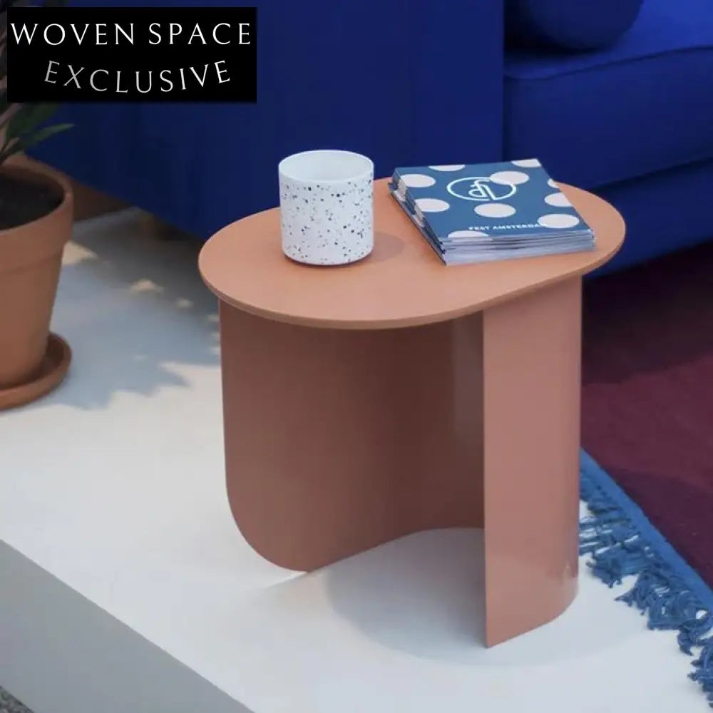 Chic Round Wooden Accent Table for Modern Living & Bedroom Spaces