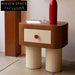 Chic Solid Wood Nightstand with Storage Drawer - Modern Bedroom Side Table