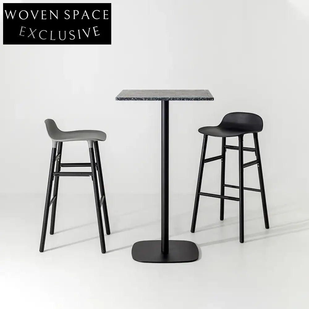 Chic Terrazzo & Metal High Bar Table for Modern Dining & Coffee