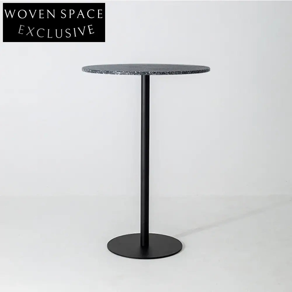 Chic Terrazzo & Metal High Bar Table for Modern Dining & Coffee
