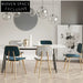 Chic Upholstered Metal Dining Chair for Modern Restaurant Cafe Seating