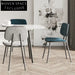 Chic Upholstered Metal Dining Chair for Modern Restaurant Cafe Seating