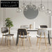 Chic Upholstered Metal Dining Chair for Modern Restaurant Cafe Seating