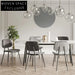 Chic Upholstered Metal Dining Chair for Modern Restaurant Cafe Seating