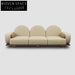 Chic Velvet Fabric Modern I-Shape Sofa Couch for Living Room Apartment