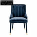Chic Velvet Nordic Upholstered Dining Chair for Modern Home & Hotel