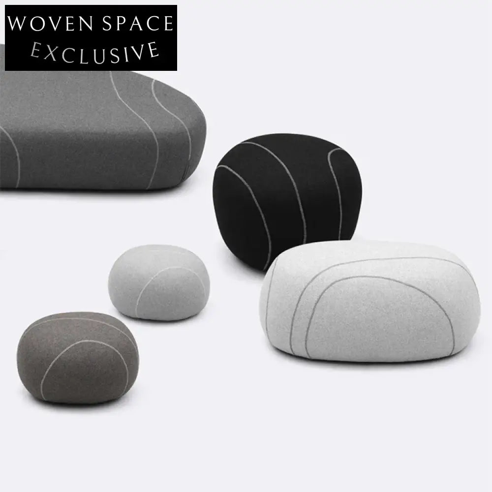 Chic Velvet Round Ottoman Pouf, Plush Modern Living Room Footrest Stool