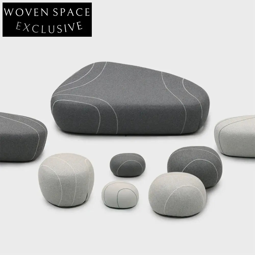 Chic Velvet Round Ottoman Pouf, Plush Modern Living Room Footrest Stool